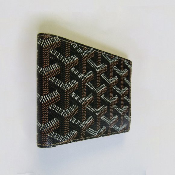 Authentic 2006 Goyard Bifold Wallet Black & Tan - Picture 10 of 16